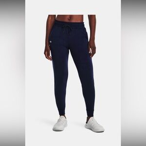 NWT Under Armour Women's Navy Heatgear Joggers Sz XL $45